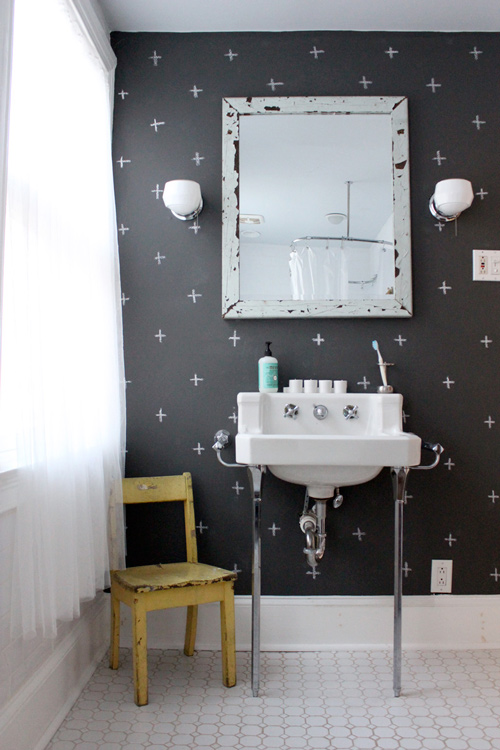 chalkboard bathroom