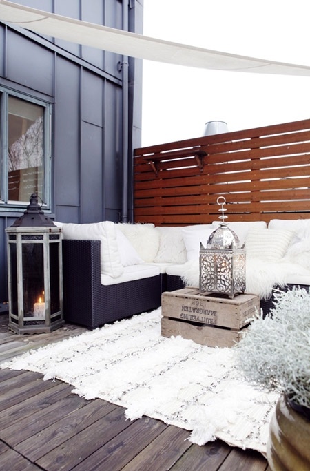 outdoor living room space