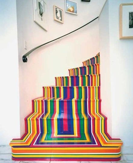 rainbow staircase design