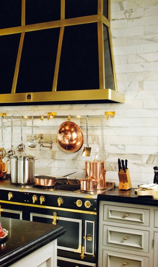 Black & Gold Inspired Kitchen Design