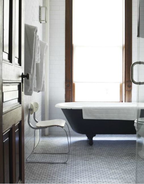Clawfoot Bathtub and Bathroom Tile