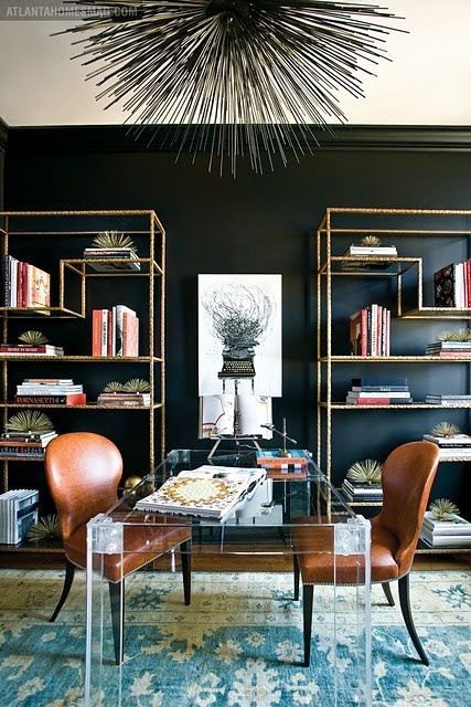 Eclectic Home Library