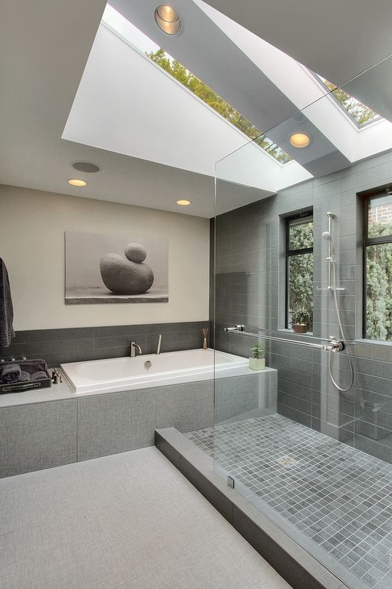 Grey Modern Bathroom Design Inspiration