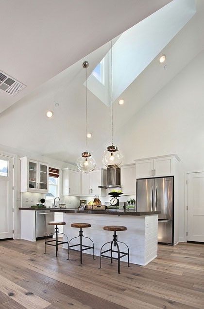 Contemporary Kitchen Design with Bold Skylight