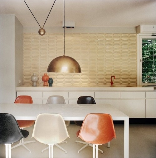 Midmod Inspired Kitchen and Dining Room Area