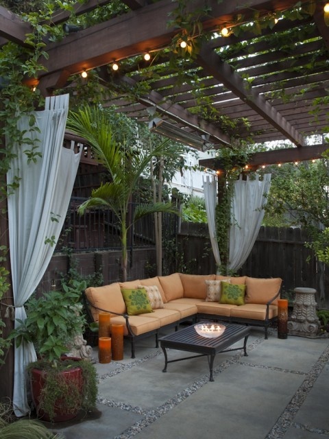 Pergola Over Outdoor Living Area