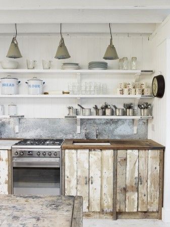 Rustic Kitchen with Wood Cabinets