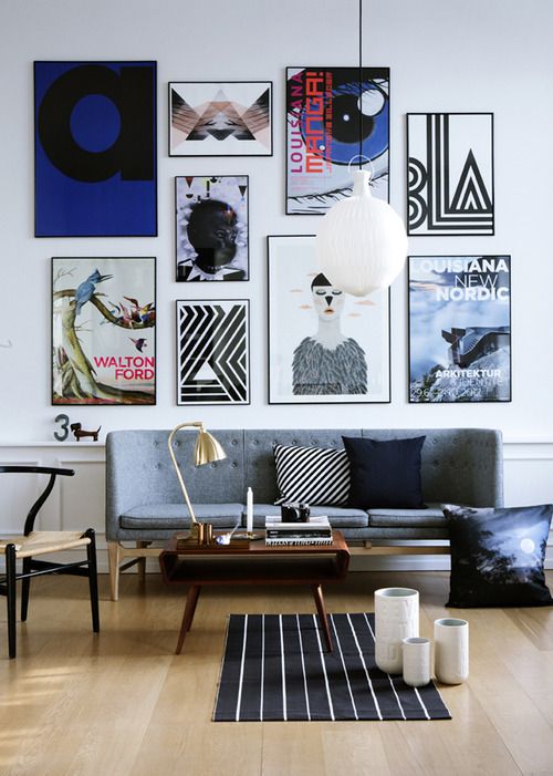 Wall Art Inspired Living Room Design