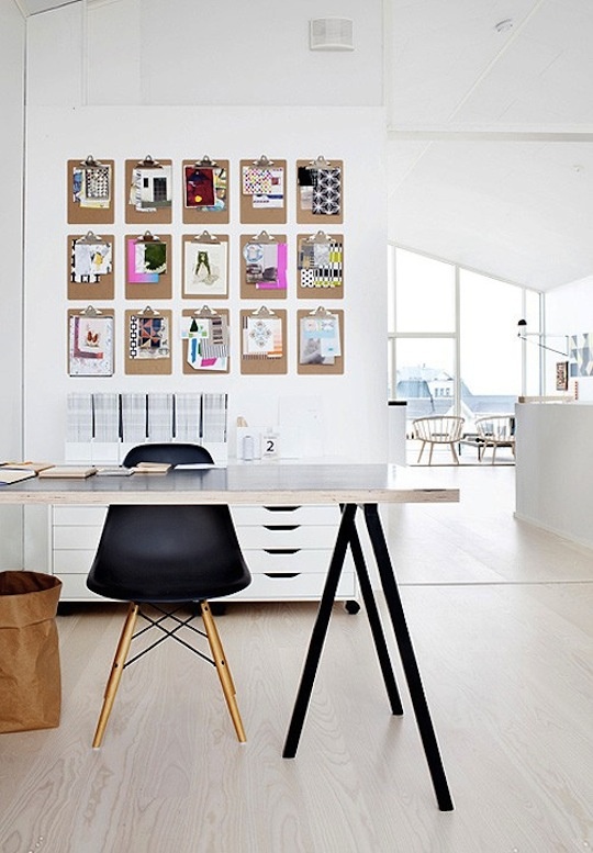 Studio Design with Clipboard Wall
