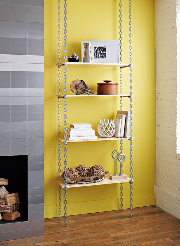 creative industrial bookshelf