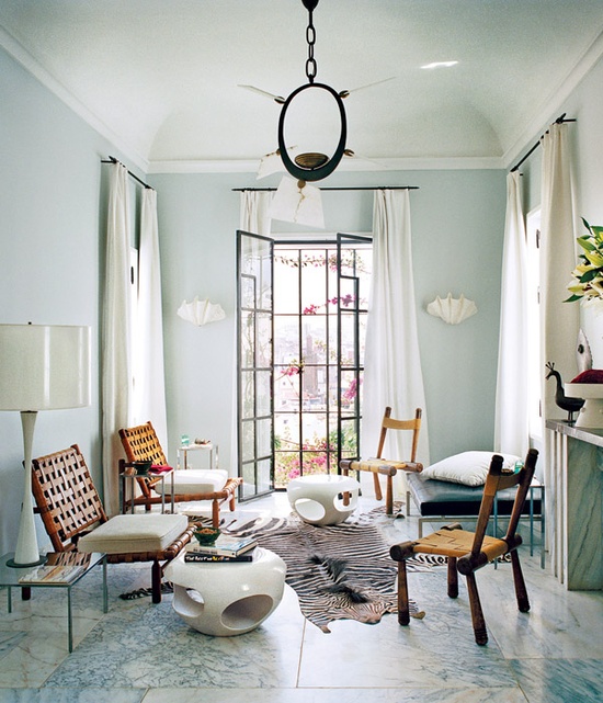 Airy Blue Living Space
