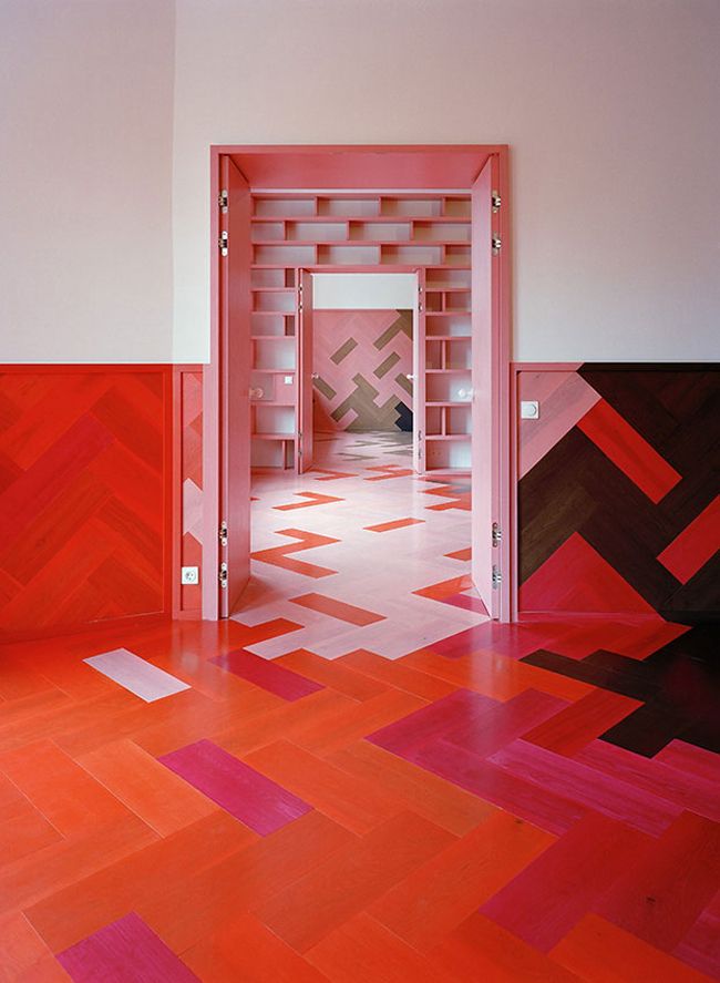Bold Red Parquet Concept