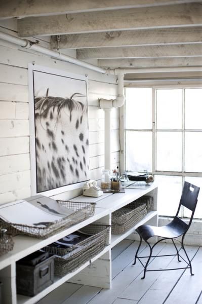 Corner Studio with Exposed Beams