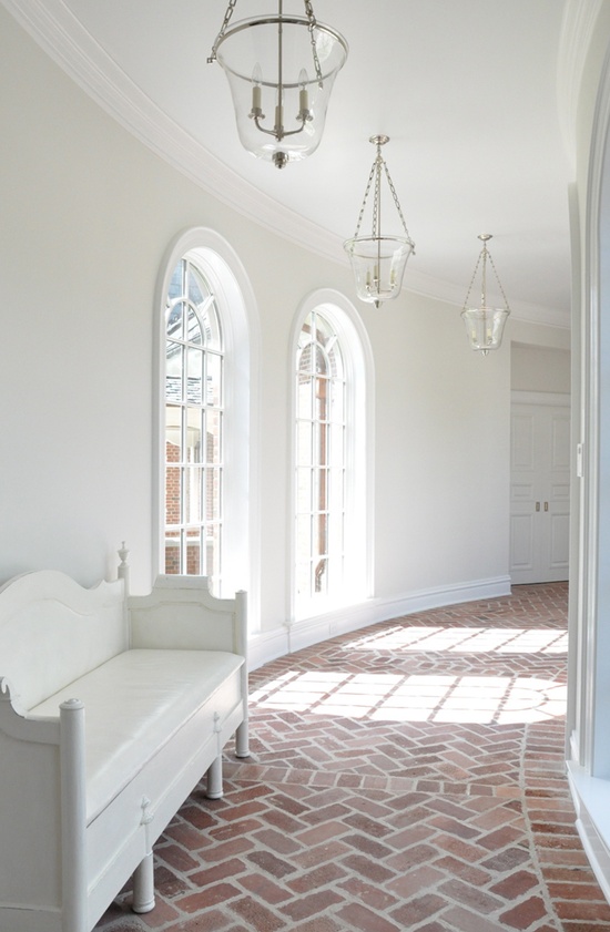 Herringbone Brick Hallway