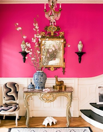 Hot Pink Statement Entryway