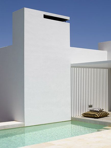 Minimalist White Summer House
