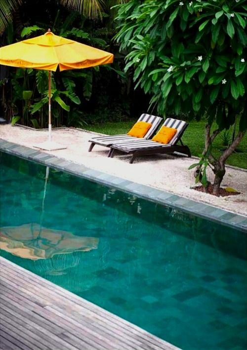 Resort Style Pool with Faux Beach