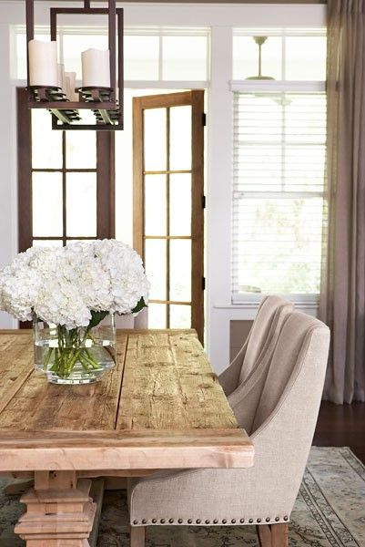 Sophisticaed Rustic Dining Room