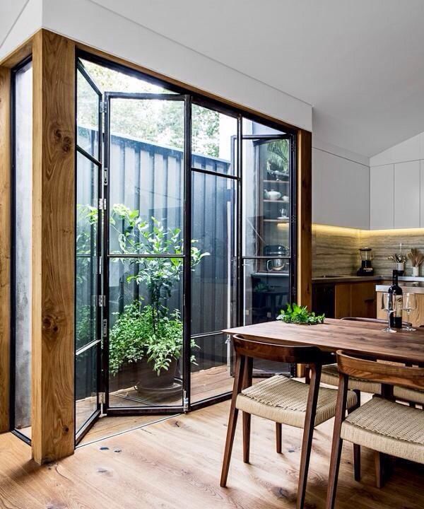 Classy Folding Glass Doors