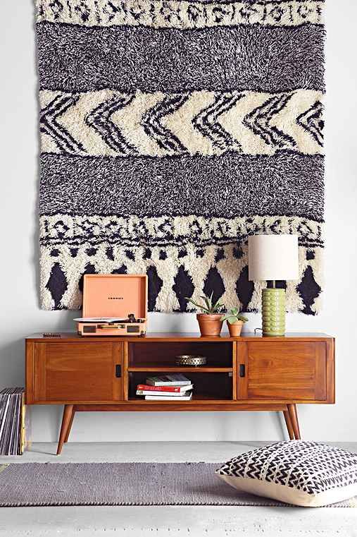 Geometric Rug on the Wall