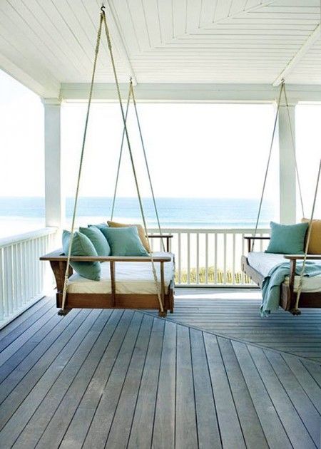 Porch Swing Seating With a View