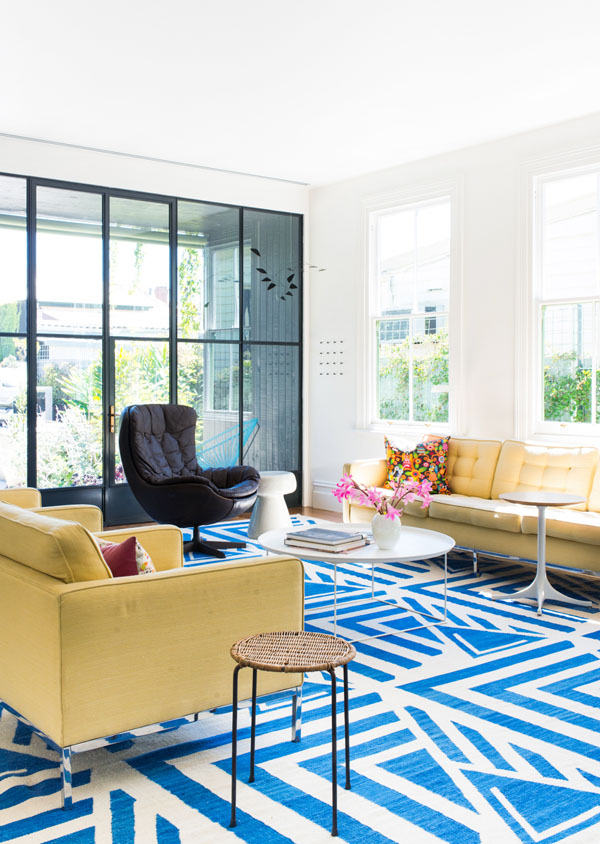 Unique Blue and White Room