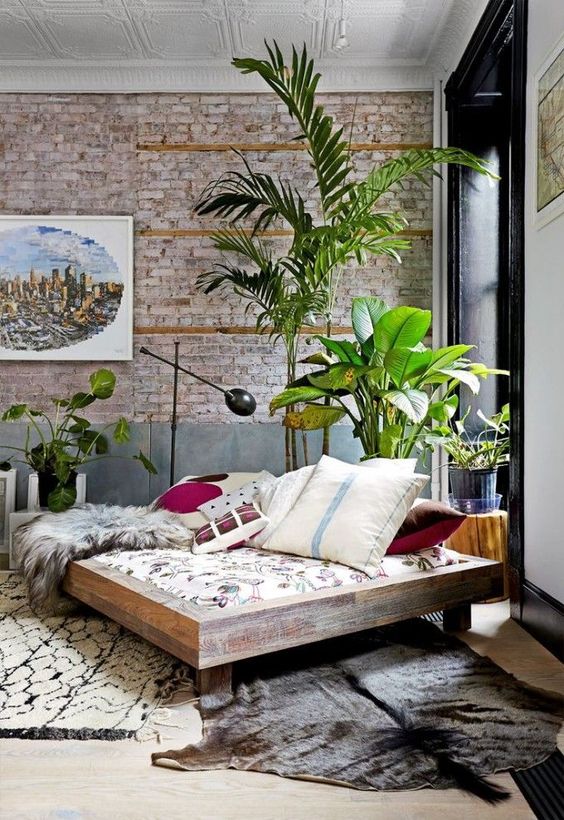 comfy green interiors